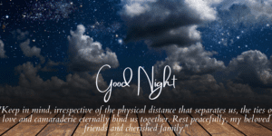Good Night Friends and Family