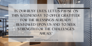 Wednesday Prayers and Blessings Start with a Happy Day