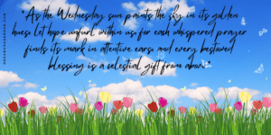 Wednesday Prayers and Blessings Start with a Happy Day