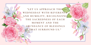 Wednesday Prayers and Blessings Start with a Happy Day