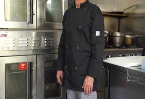 Clean Black Chef Coats